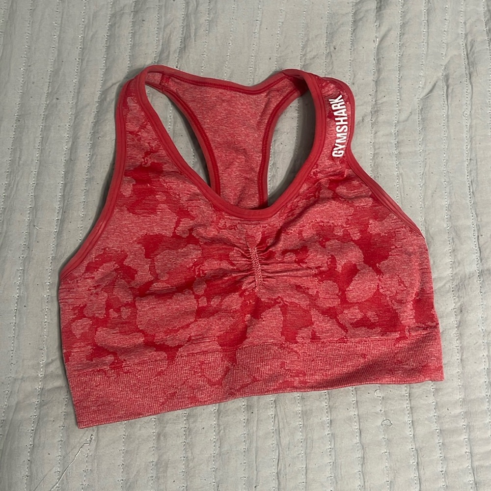 Gymshark camo pink sports bra